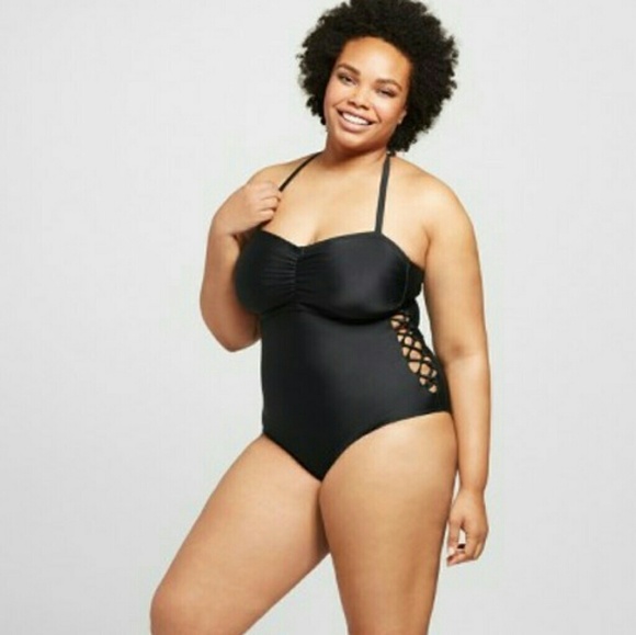 Ava & Viv Other - NWOT Lace up side Swimsuit